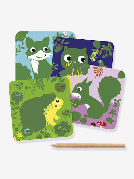 Cartes à gratter «Toutes petites bêtes» MULTICOLORE+rouge - vertbaudet enfant 