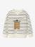 Sweat chien imprimé garçon rayé blanc+tomette - vertbaudet enfant 