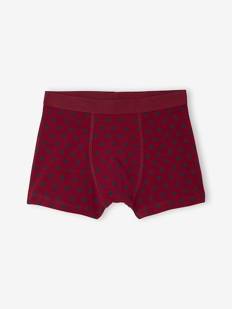 Set van 5 boxershorts met vlag voor jongens marineblauw - vertbaudet enfant 