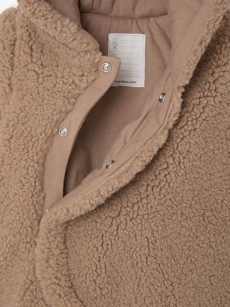 Combipilote naissance en sherpa avec oreilles beige - vertbaudet enfant 