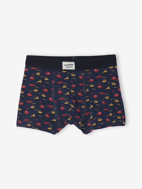 Set van 5 boxershorts met auto's voor jongens double stone - vertbaudet enfant 