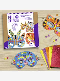 Jouet-Activités artistiques-Kit créatif Animaux de la jungle 5 masques