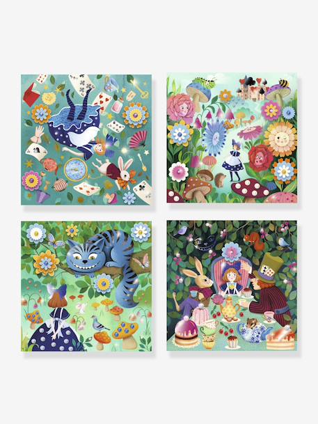 Verhalen om te versieren - Alice in Wonderland DJECO paars - vertbaudet enfant 