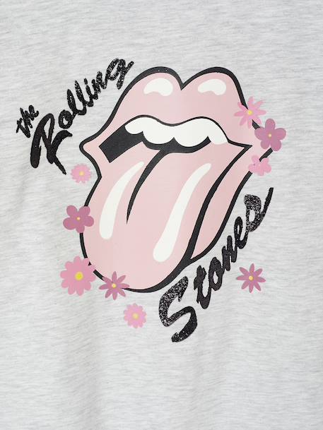 T-shirt meisje The Rolling Stones® gemêleerd grijs - vertbaudet enfant 