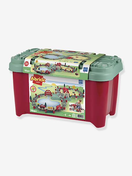 Abrick Vat renbaan trein - ECOIFFIER meerkleurig - vertbaudet enfant 
