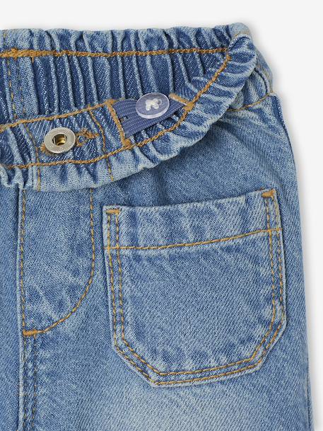 Ensemble sweat-shirt et jean large bébé vanille - vertbaudet enfant 