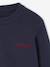 Pull Basics col rond manches longues garçon marine+rayé bleu - vertbaudet enfant 