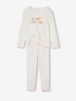 Meisje-Meisjespyjama van geribd jersey Best Sister