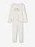 Pyjama fille en côtes best sister écru - vertbaudet enfant 