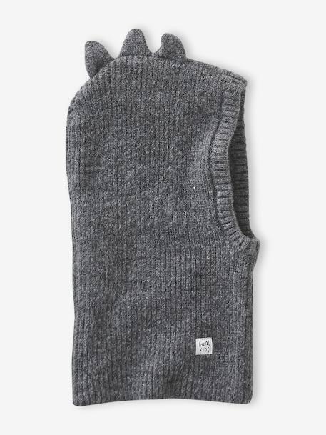 Cagoule dino garçon gris chiné - vertbaudet enfant 