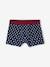 Set van 5 boxershorts met vlag voor jongens marineblauw - vertbaudet enfant 
