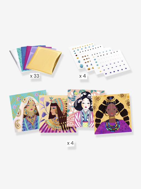 Parures précieuses - tableau à métalliser violet - vertbaudet enfant 