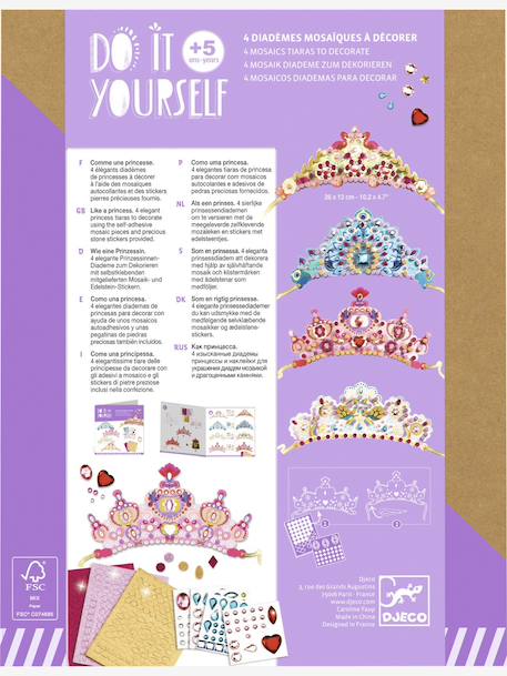 Creatieve set Als een DJECO-prinses meerkleurig - vertbaudet enfant 