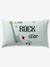 Parure housse de couette + taie d'oreiller enfant ROCK MUSIC, avec coton recyclé vert sauge - vertbaudet enfant 