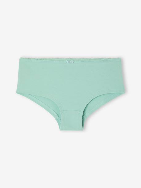 Set van 7 shorty's voor meisjes rozen - vertbaudet enfant 