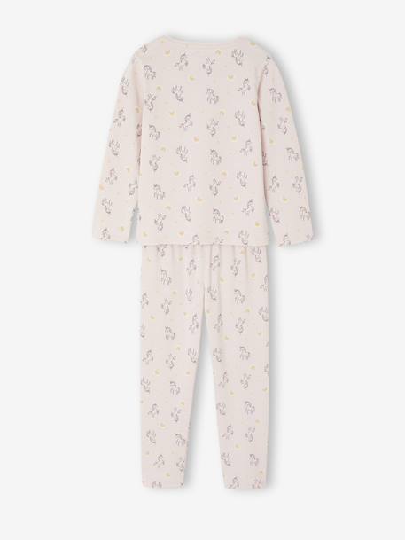 Lot de 3 pyjamas fille licornes écru - vertbaudet enfant 