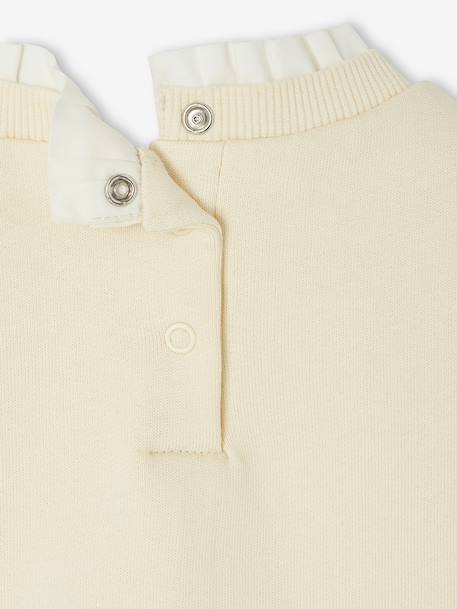 Babyset met sweater en wijde jeans vanille - vertbaudet enfant 