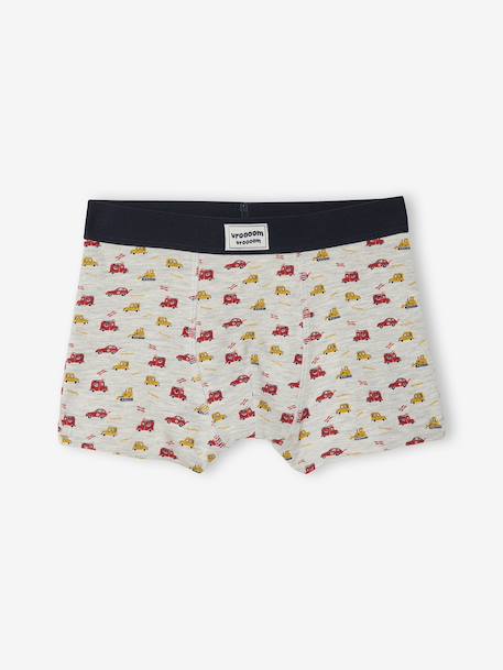 Set van 5 boxershorts met auto's voor jongens double stone - vertbaudet enfant 
