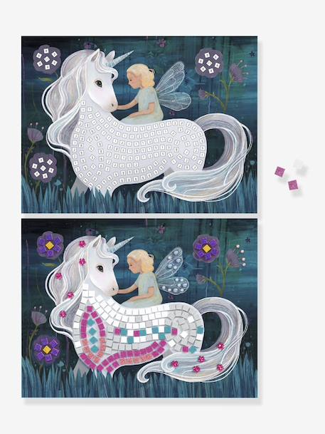 Kit Mosaïque-monde enchanté violet - vertbaudet enfant 