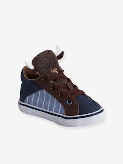 Schoenen-Baby schoenen 17-26-Halfhoge baskets jongen met buffel tong