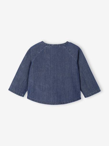 Chemise naissance en denim stone - vertbaudet enfant 