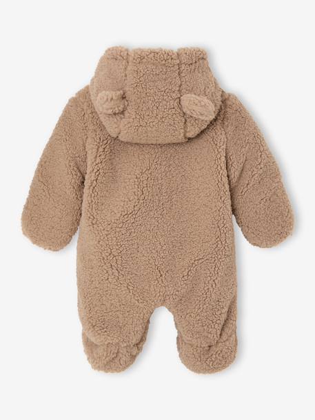 Combipilote naissance en sherpa avec oreilles beige - vertbaudet enfant 