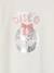 Meisjes-T-shirt met lange mouwen en metallic animatie antraciet+dennen+wit - vertbaudet enfant 