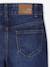 Jean fille large morphologik tour de hanches fin bleu foncé+bleu moyen - vertbaudet enfant 