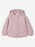 Doudoune fille légère à capuche motifs fleurs mauve+vert de gris - vertbaudet enfant 