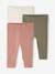 Lot 3 leggings unis bébé vieux rose - vertbaudet enfant 