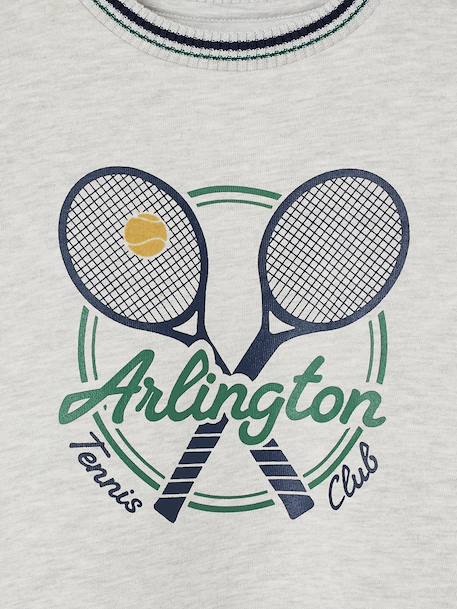 Sweat Tennis garçon gris chiné - vertbaudet enfant 