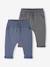Set van 2 fleece broeken BASICS baby dennen+jeansblauw - vertbaudet enfant 