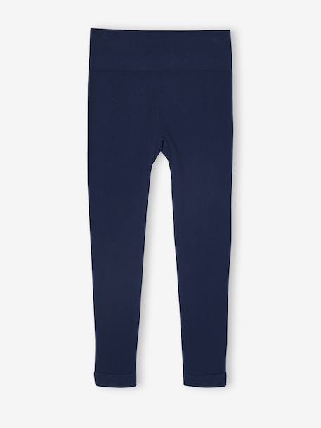 Legging de sport en côtes sans couture fille marine - vertbaudet enfant 