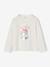 Meisjes-T-shirt met lange mouwen en metallic animatie antraciet+dennen+wit - vertbaudet enfant 