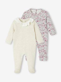 Bébé-Pyjama, surpyjama-Lot de 2 pyjamas bébé fille transformables