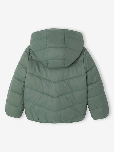 Doudoune fille légère réversible marine+vert émeraude+vert sauge - vertbaudet enfant 