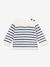 Gestreept baby trui van PETIT BATEAU in wol en katoen. ecru - vertbaudet enfant 