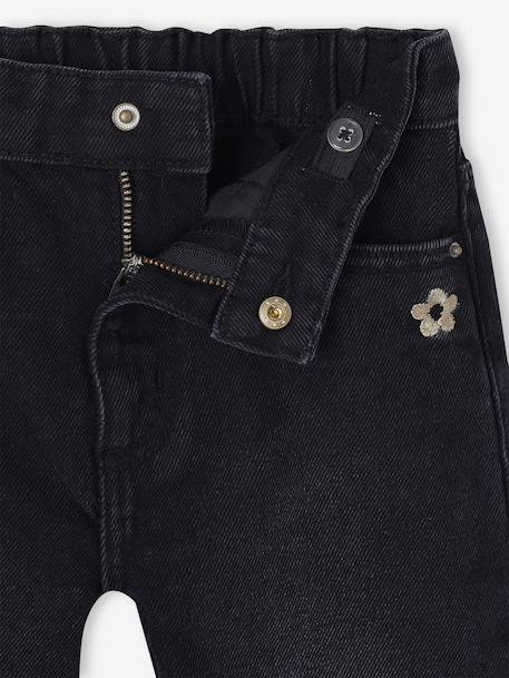 Jean fille large bleu moyen+denim black+denim brut+denim gris+stone - vertbaudet enfant 