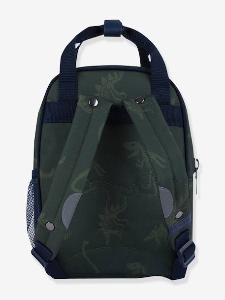 Multi-activiteiten rugzak dinosauriërs Timothée TANNS fosforescerende smeltbare patchs kaki - vertbaudet enfant 