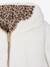 Coupe-vent fille à capuche réversible léopard/sherpa beige - vertbaudet enfant 