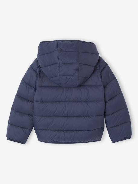 Lichtgewicht donsjas met capuchon voor meisjes groengrijs+marineblauw+oudroze - vertbaudet enfant 