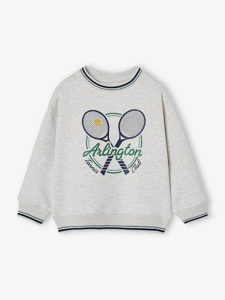 Sweat Tennis garçon gris chiné - vertbaudet enfant 