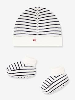 Bébé-Accessoires-Chapeau-Lot bonnet et chaussons bébé mixte