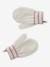 Ensemble torsadé fille bonnet + snood + moufles/gants écru - vertbaudet enfant 