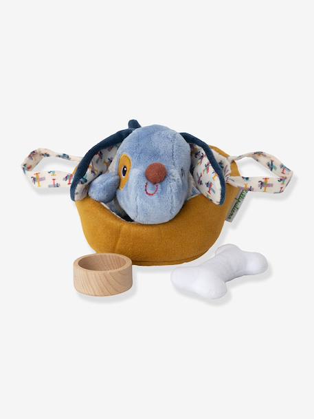 Peluche animal et son panier S bleu+rose - vertbaudet enfant 