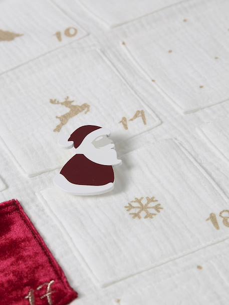 Calendrier de l'Avent en gaze de coton personnalisable écru - vertbaudet enfant 