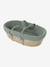 Couffin bébé en fibres naturelles tressées beige+vert sauge - vertbaudet enfant 