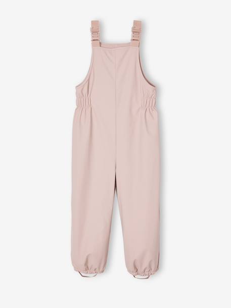 Pantalon de pluie avec bretelles fille rose pâle - vertbaudet enfant 