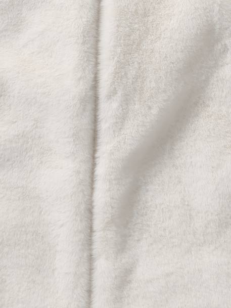 Trappelzak met afneembare mouwen in imitatiebont ENVIE DE FRAISE ecru - vertbaudet enfant 