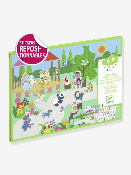 Verplaatsbare stickers Fanfare DJECO groen - vertbaudet enfant 